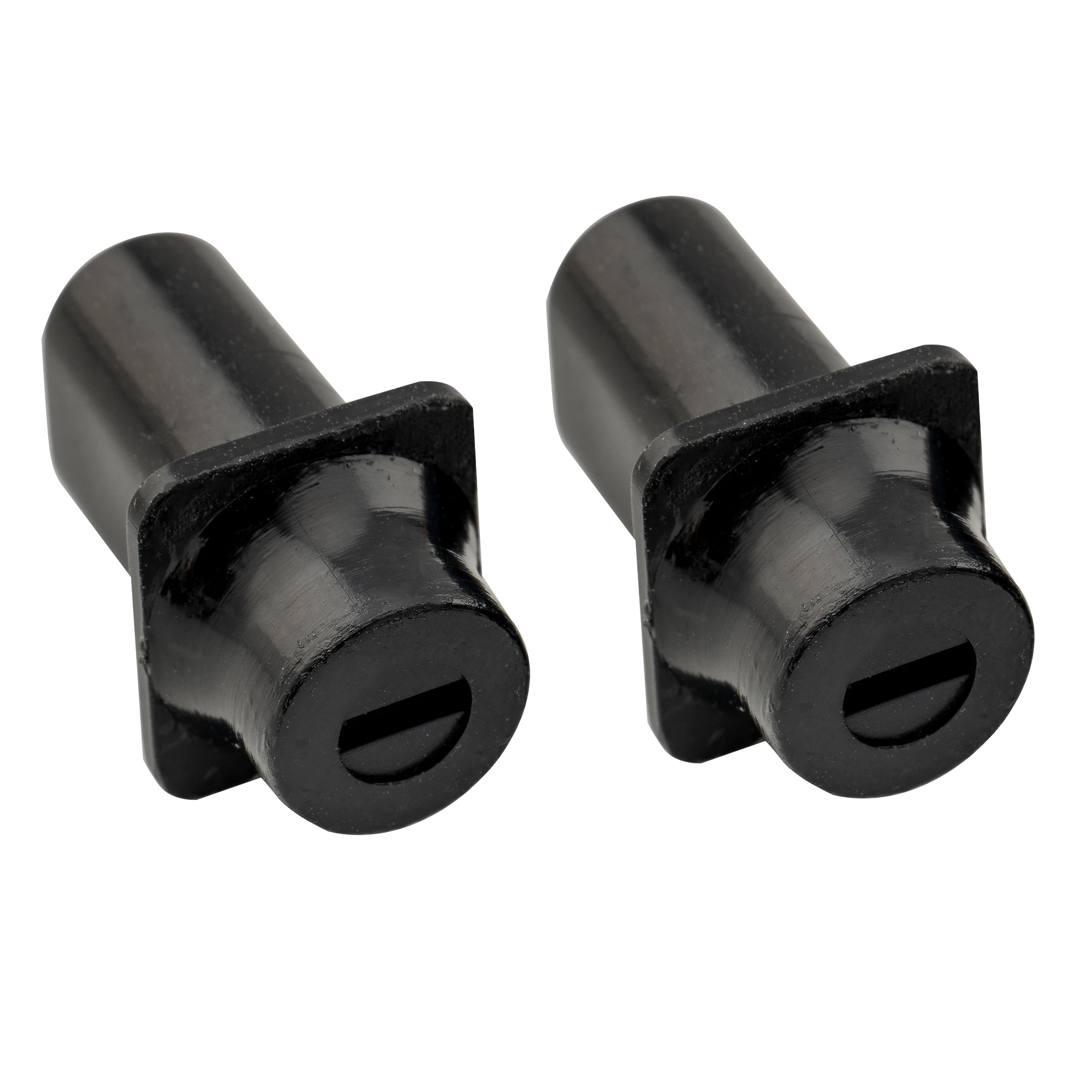 Musiclily Pro Inch Size Top Hat Guitar Switch Tips 3-Way Pickup Selector Switch Knobs for USA Fender Tele Style,Black (Set of 2)