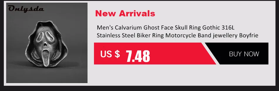 Free shipping Style Stainless Steel Gothic Accessories Lost Skull Ring Anel Masculino Punk Jewelry Boyfriend Gift OSR731