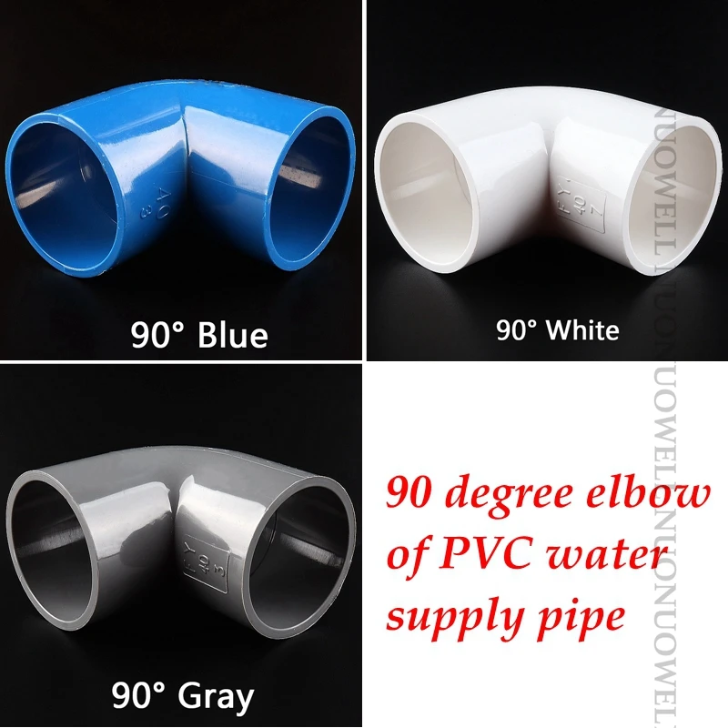 5pcs/lot 20 25 32mm PVC 90 Degree Elbow Connector Aquarium Fish Tank DIY Tools Garden Irrigation Water Pipe Connectors Adapter