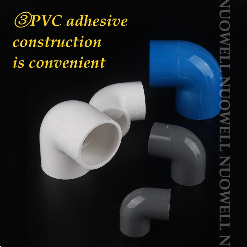 5pcs/lot 20 25 32mm PVC 90 Degree Elbow Connector Aquarium Fish Tank DIY Tools Garden Irrigation Water Pipe Connectors Adapter