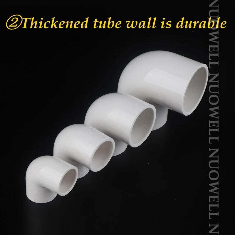 5pcs/lot 20 25 32mm PVC 90 Degree Elbow Connector Aquarium Fish Tank DIY Tools Garden Irrigation Water Pipe Connectors Adapter