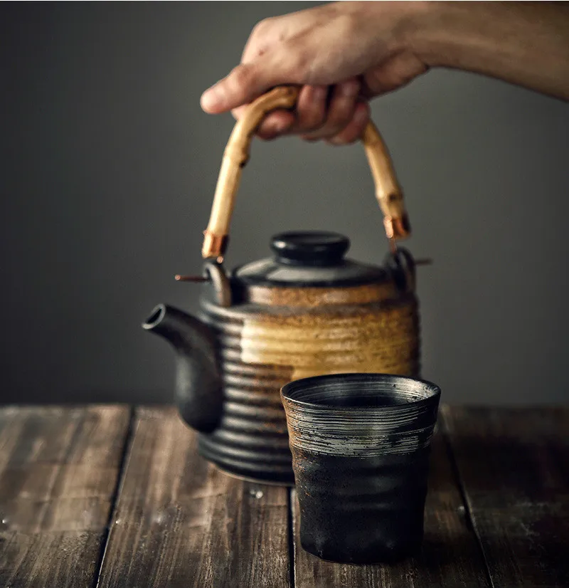 Japan and South Korea Ceramic Tea Cup Stoneware Hand-Painted Cup Japanese Kung Fu Tea Cup Coffee Milk Cup