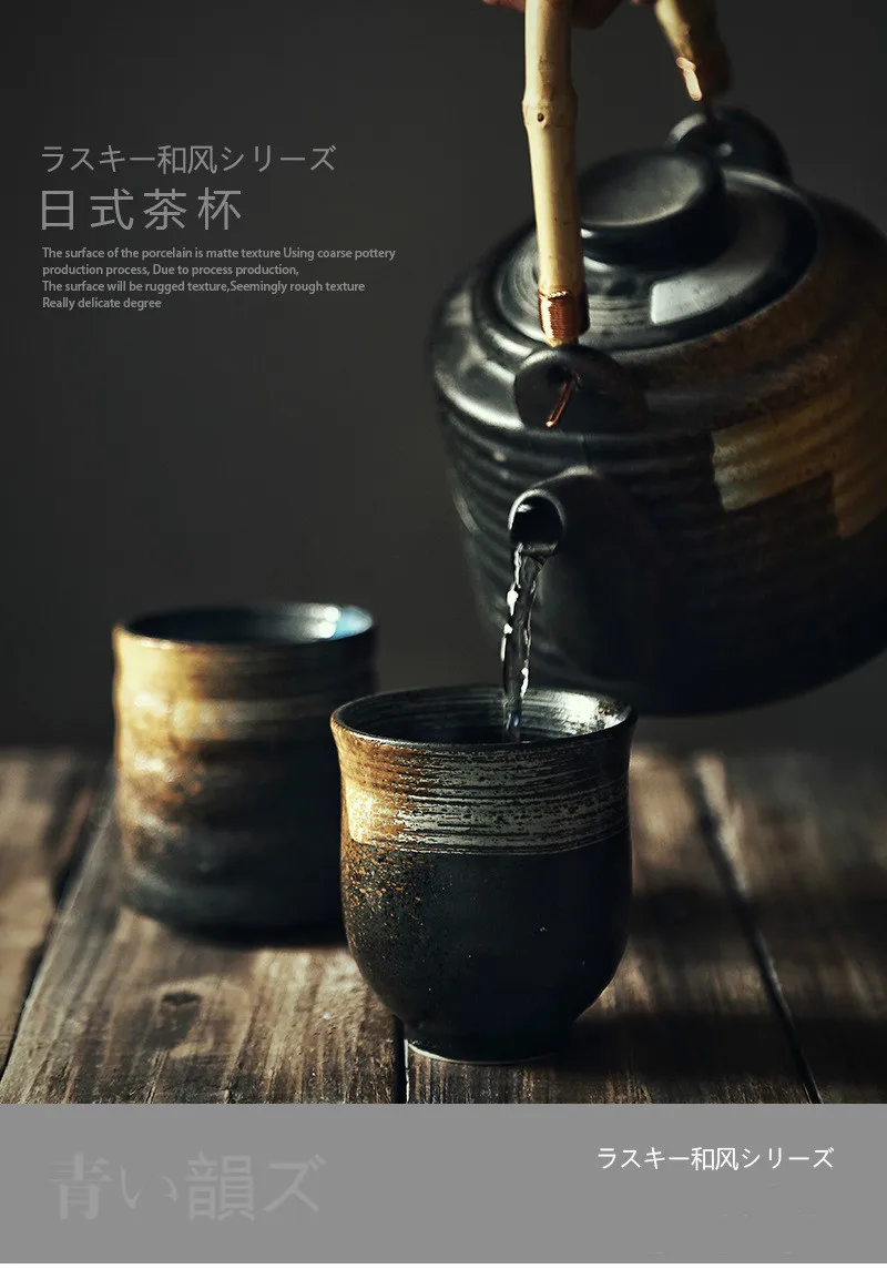 Japan and South Korea Ceramic Tea Cup Stoneware Hand-Painted Cup Japanese Kung Fu Tea Cup Coffee Milk Cup