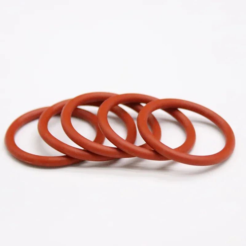 5/10/50pcs Red Silicone Ring Gasket CS 4mm OD 15 ~ 80mm Silicon O Ring Gasket Food Grade Rubber O-Ring VMQ Assortment HVAC Tools