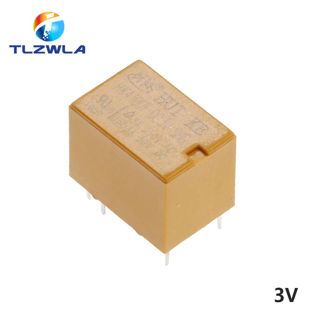 5PCS Signal Relay HK4100F-DC12V-SHG HK4100F-DC5V-SHG 6pin 3A 3V / 5V / 9V / 12V / 24V HK4100F-DC24V-SHG HK4100F-DC3V-SHG