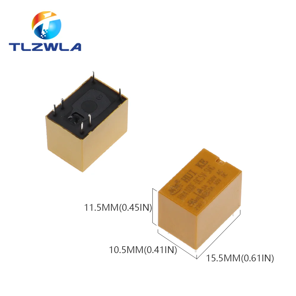 5PCS Signal Relay HK4100F-DC12V-SHG HK4100F-DC5V-SHG 6pin 3A 3V / 5V / 9V / 12V / 24V HK4100F-DC24V-SHG HK4100F-DC3V-SHG