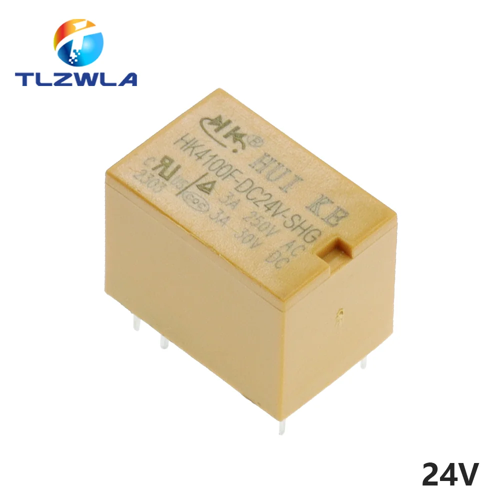 5PCS Signal Relay HK4100F-DC12V-SHG HK4100F-DC5V-SHG 6pin 3A 3V / 5V / 9V / 12V / 24V HK4100F-DC24V-SHG HK4100F-DC3V-SHG