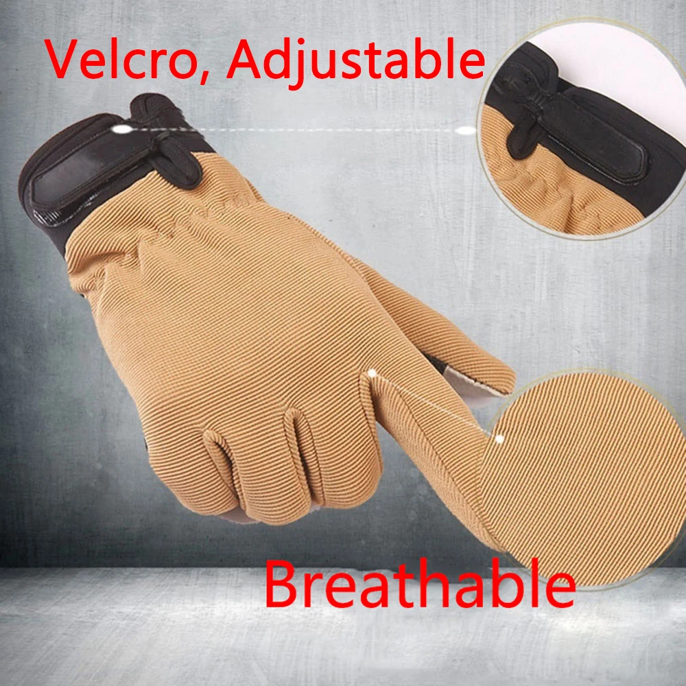 Summer Men's Tactical Gloves Cycling Full Finger Lightweight Breathable Riding Bicycle Non-slip Half Finger Women Gloves Fishing