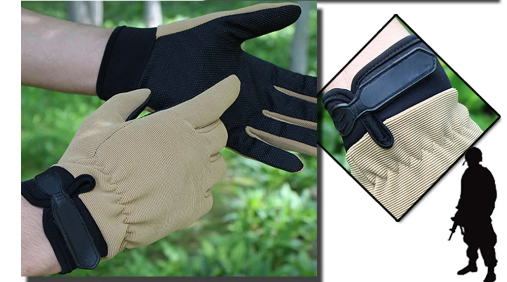 Summer Men's Tactical Gloves Cycling Full Finger Lightweight Breathable Riding Bicycle Non-slip Half Finger Women Gloves Fishing