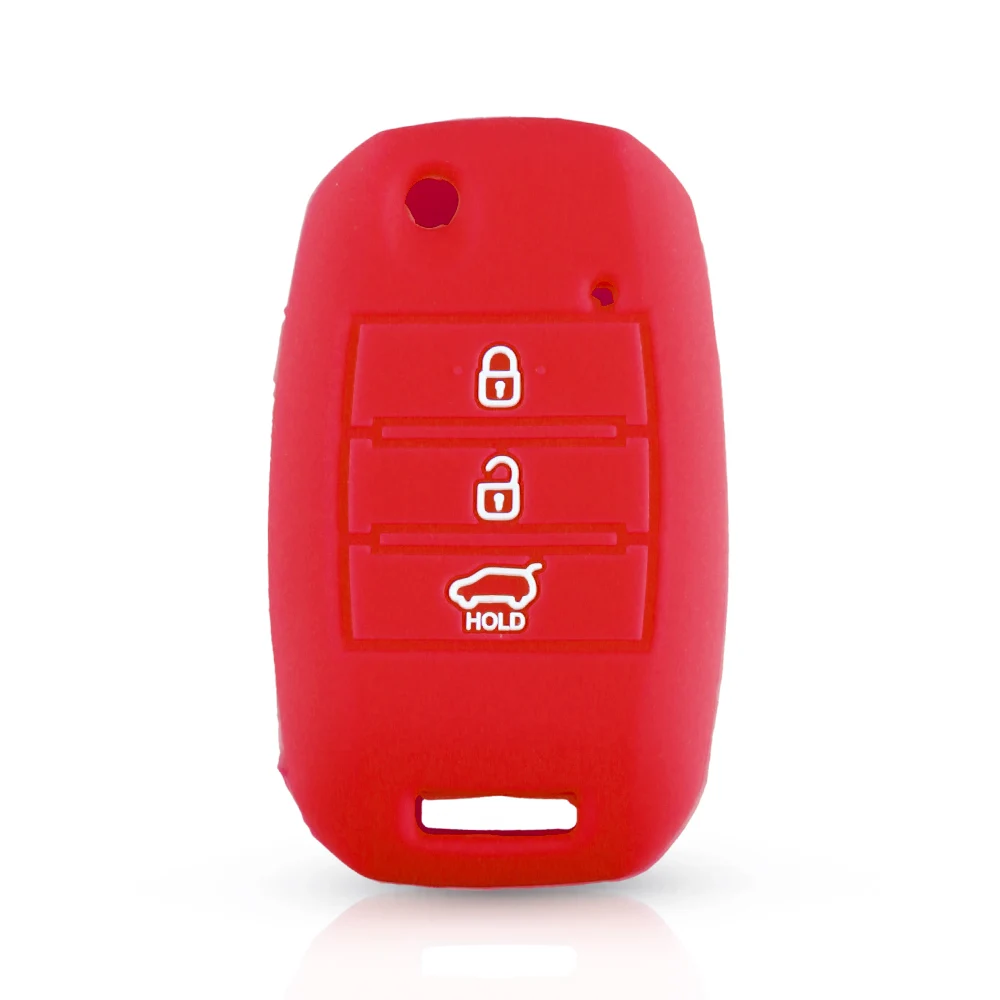 KEYYOU For Kia Sportage Cerato Optima K5 Rio Carens Rondo Ceed Picanto k2 Soul Sorento Silicone Key Car Cover Case Fob Protect