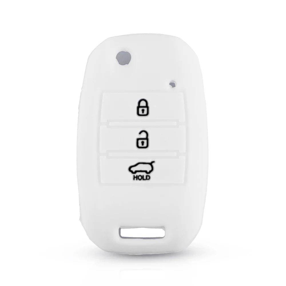 KEYYOU For Kia Sportage Cerato Optima K5 Rio Carens Rondo Ceed Picanto k2 Soul Sorento Silicone Key Car Cover Case Fob Protect