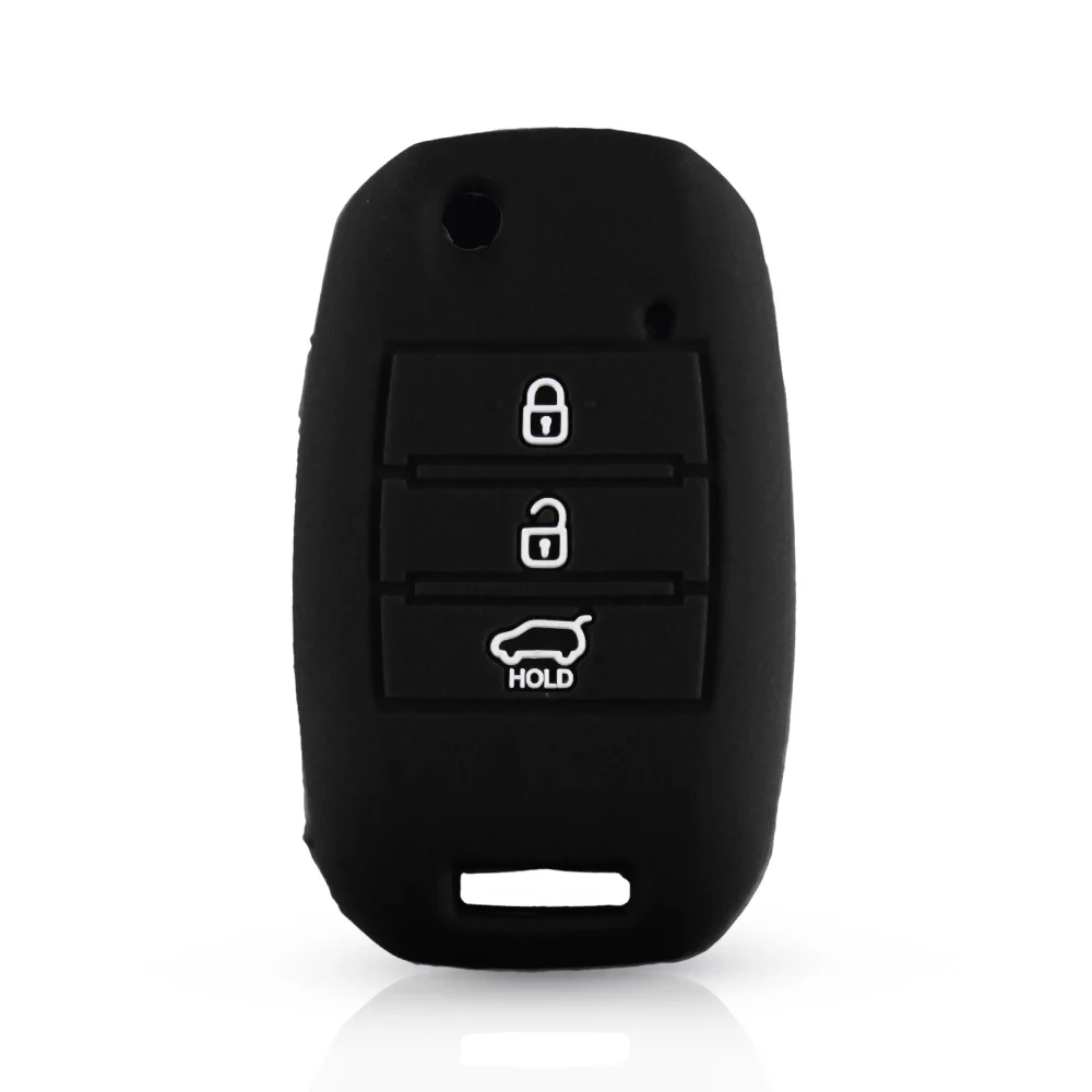 KEYYOU For Kia Sportage Cerato Optima K5 Rio Carens Rondo Ceed Picanto k2 Soul Sorento Silicone Key Car Cover Case Fob Protect