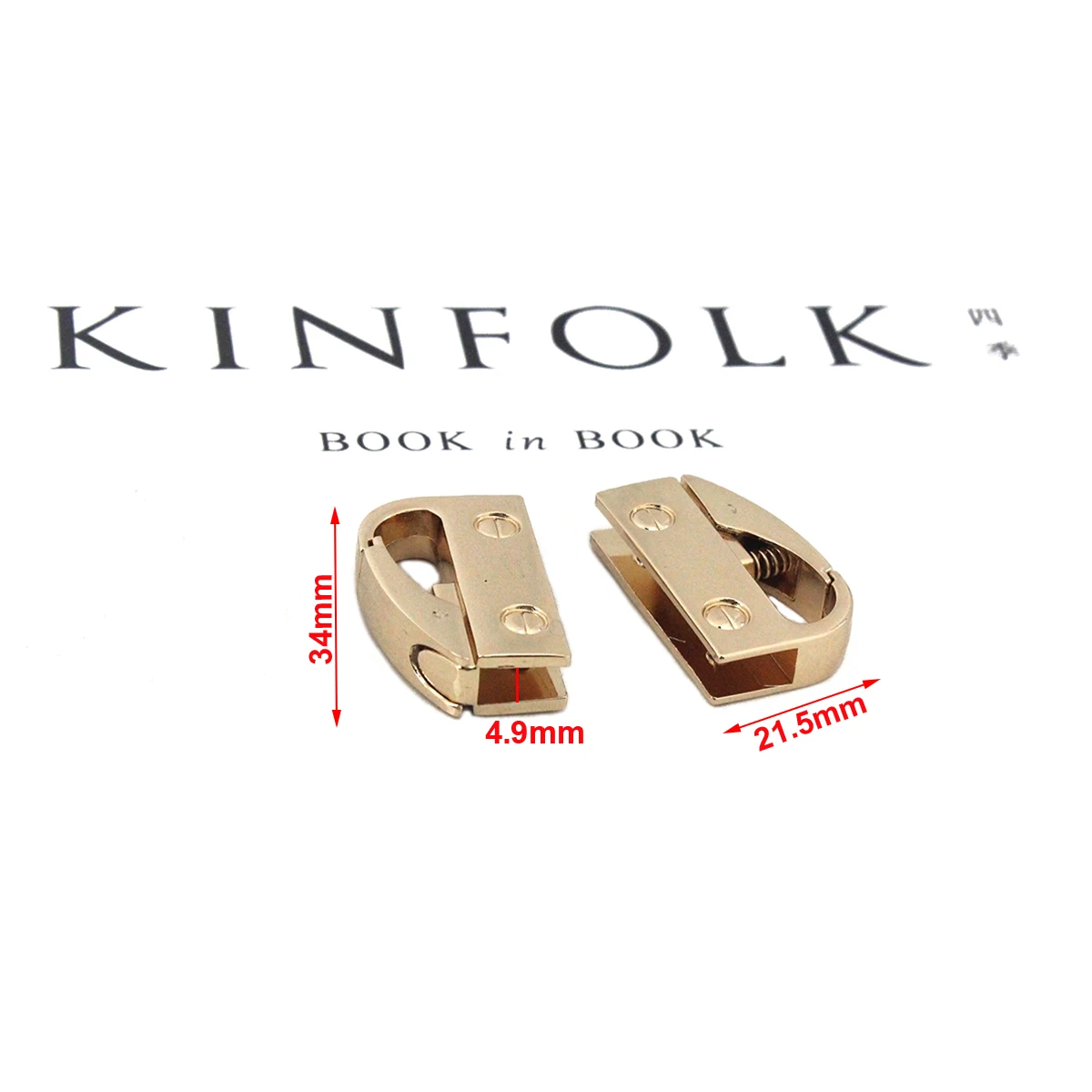 2pcs Metal Bag Side Anchor Gusset Hanger Carabiner Clamps Clip Snap Hook Buckle Side Edge Anchor for Bag Strap Parts Accessories