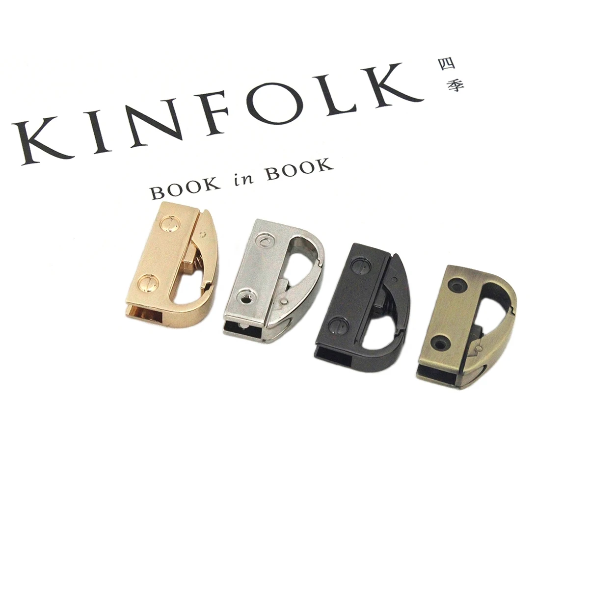 2pcs Metal Bag Side Anchor Gusset Hanger Carabiner Clamps Clip Snap Hook Buckle Side Edge Anchor for Bag Strap Parts Accessories