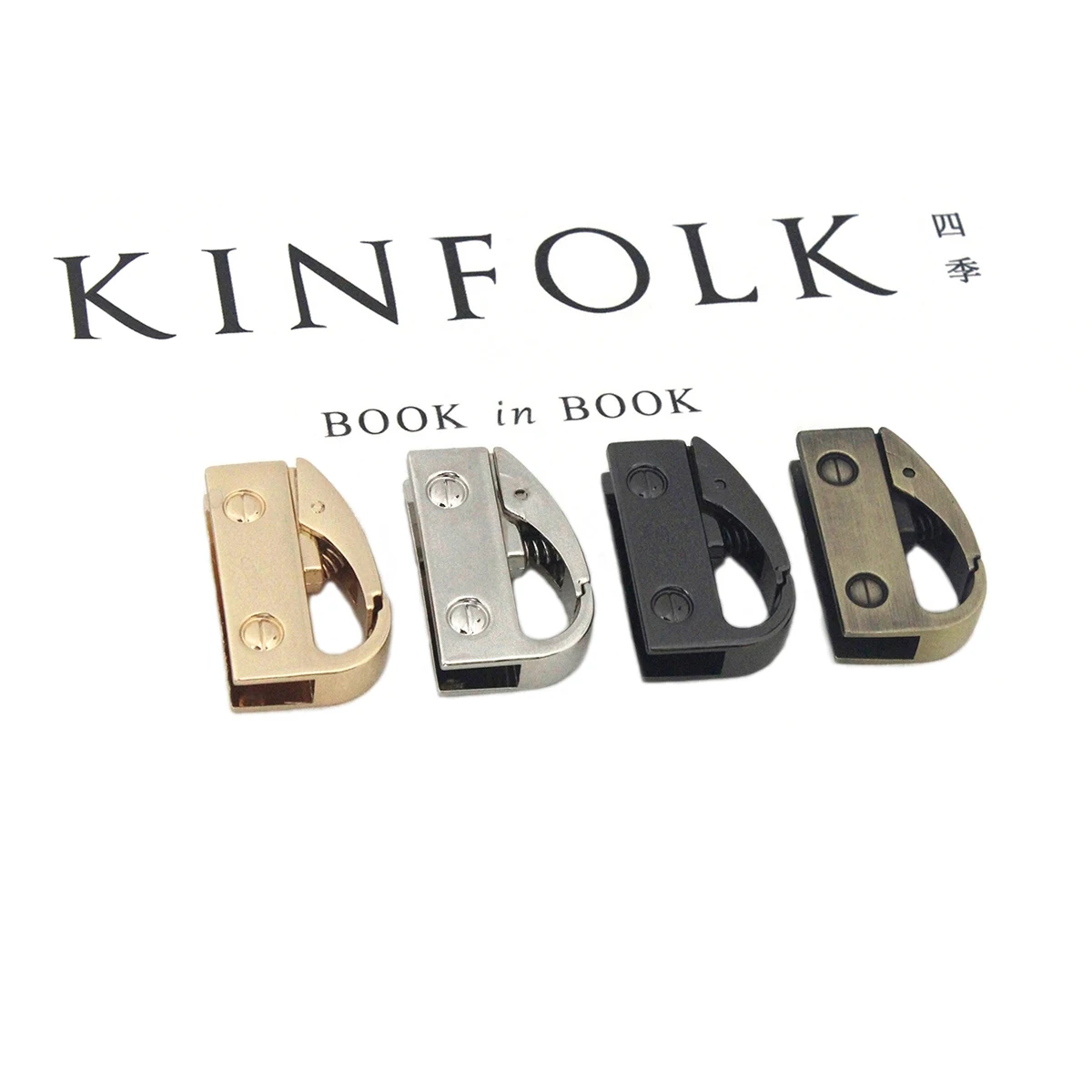 2pcs Metal Bag Side Anchor Gusset Hanger Carabiner Clamps Clip Snap Hook Buckle Side Edge Anchor for Bag Strap Parts Accessories