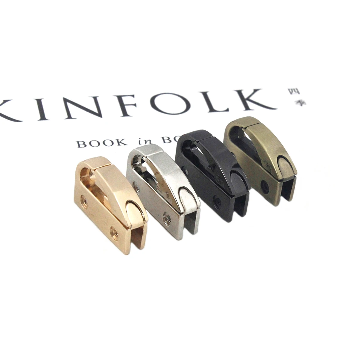 2pcs Metal Bag Side Anchor Gusset Hanger Carabiner Clamps Clip Snap Hook Buckle Side Edge Anchor for Bag Strap Parts Accessories