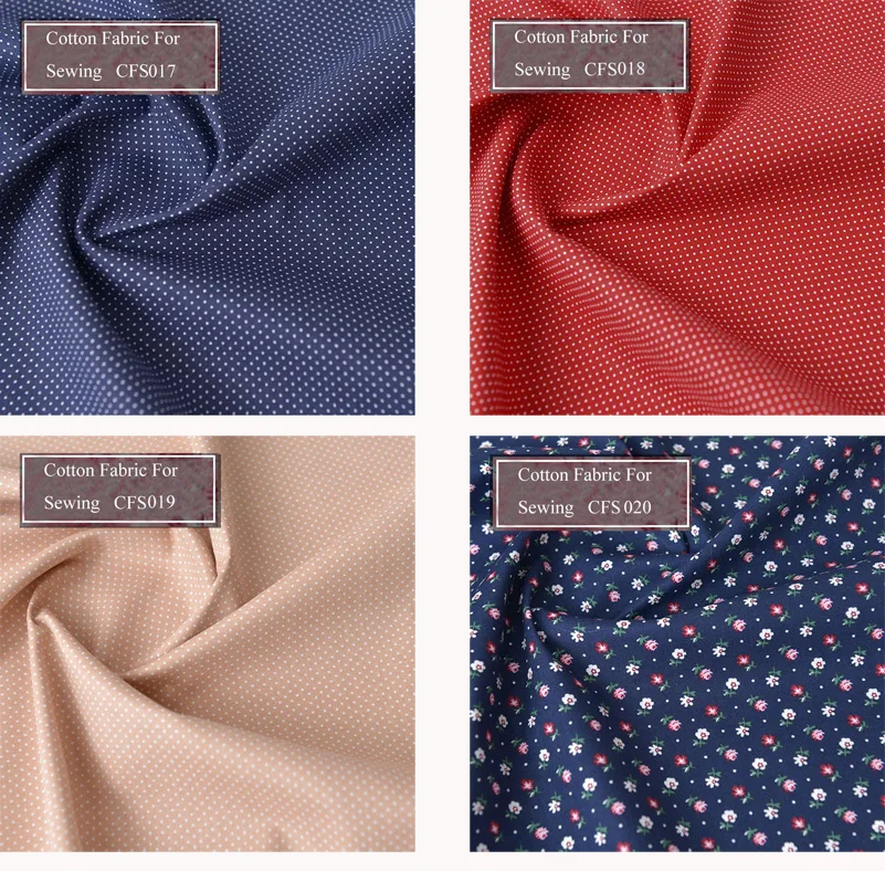 Floral Print Cotton Poplin Thin Fabric for DIY Children Clothes Handmade Accessories by the Meter 140x50cm