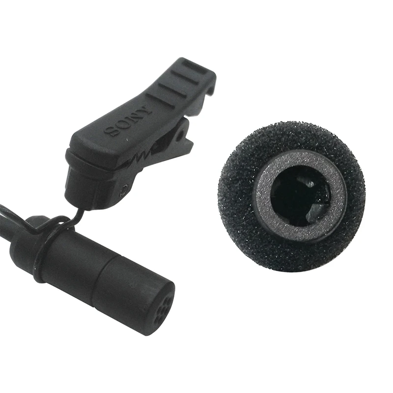 Canfon 2pcs Lavalier Mic foam windscreen Covers with ABS Plastic Holder Compatible for SONY UWP V1/D11D/21 ECM-V1BMP Lav-Mic
