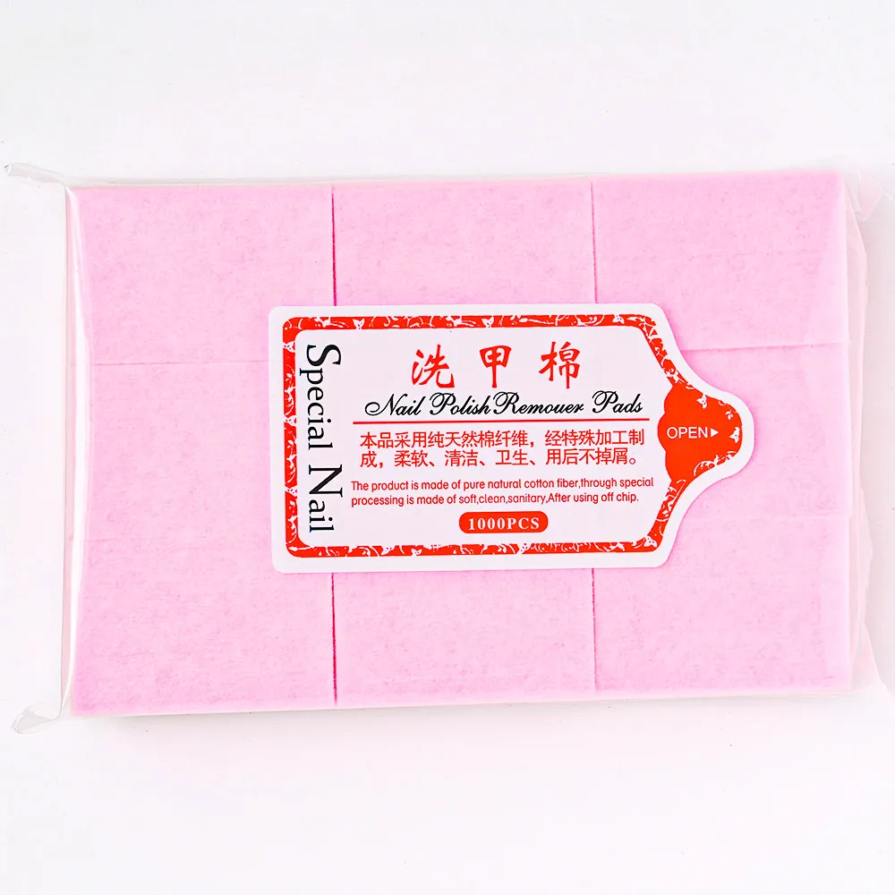 600pcs/Lot Nail Lint-Free Paper Cotton Fiber Tissue 5colors Nails Art Cleanin Cleaner Pad Polish Cotton Remover Sheet Wiper C#13