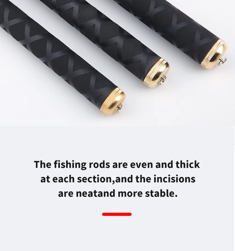 Super Light Hard Carbon Fiber Hand Fishing Pole Telescopic Fishing Rod 2.7M-10M Two Kinds of Hardness(1/9 and 2/8) Are Available