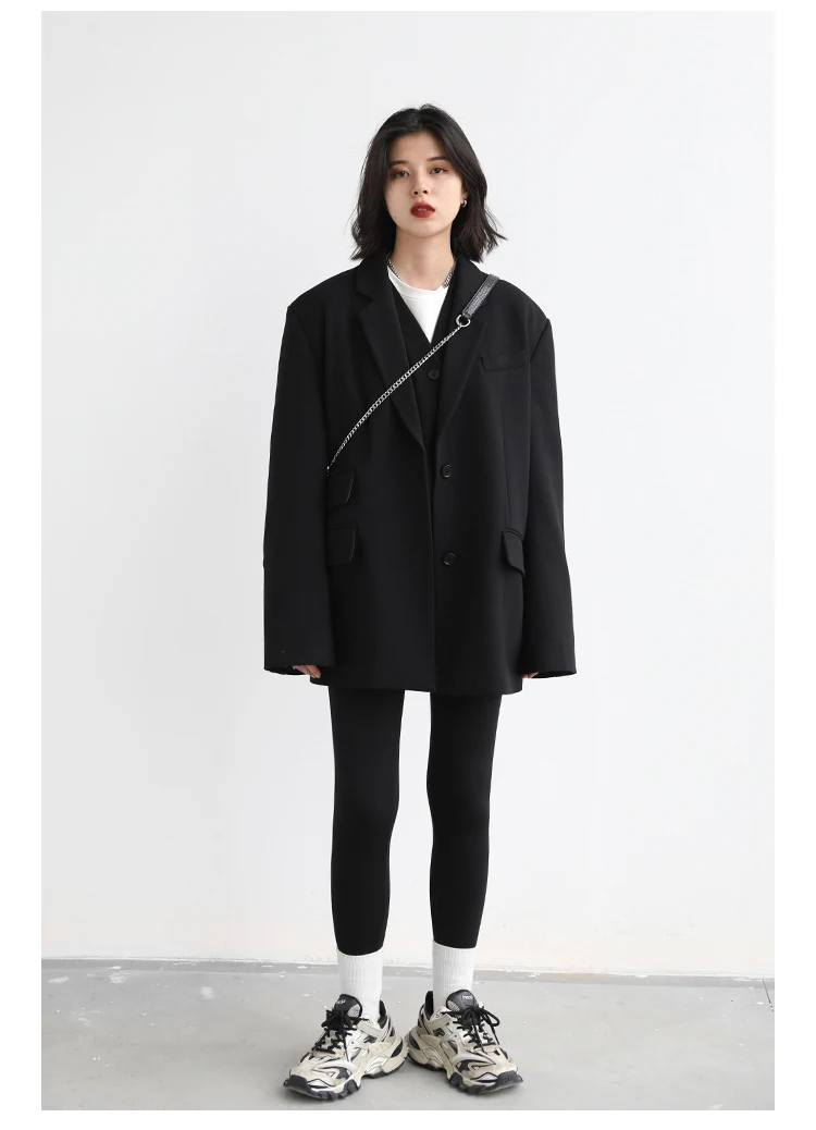 CHIC VEN Korean Autumn Winter Women's Sports Coat Casual Loose V-neck Sweatshirt for Women Thick Warm Tops Office Lady Female