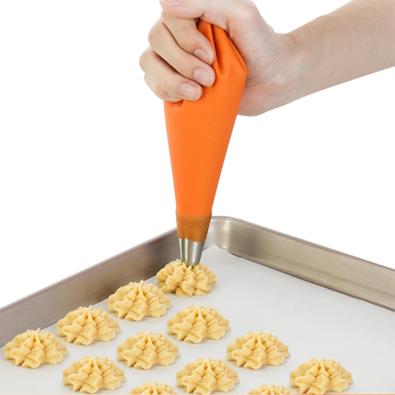 1PCS Reusable Silicone Pastry Bag Piping Cake Decorating Tools DIY Cupcake New Pastry Bags Kitchen Cakes Pastry Supplies