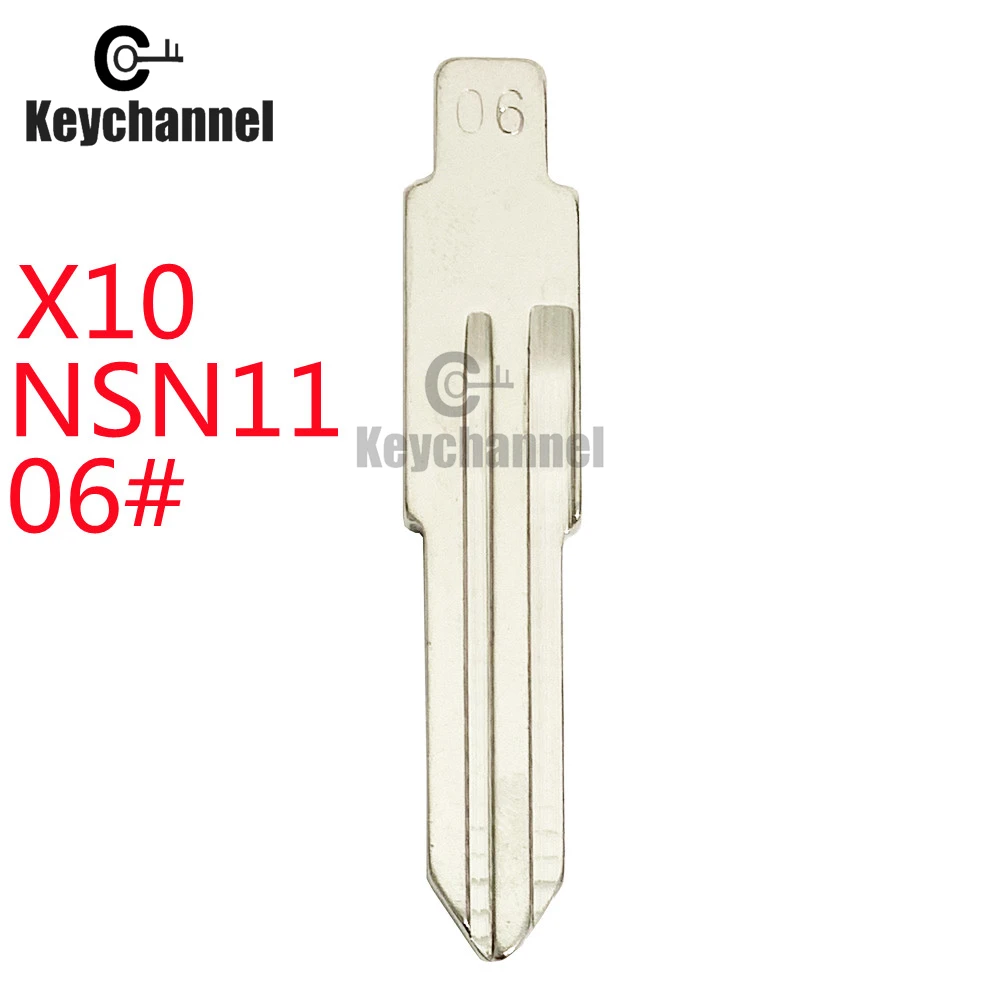 10 PCS/LOT #06 KD Replacement Car Flip Key Blade LISHI NSN11 For Nissan Bluebird/Cedric/Cefiro Subaru Honda Fit Key Uncut Blank