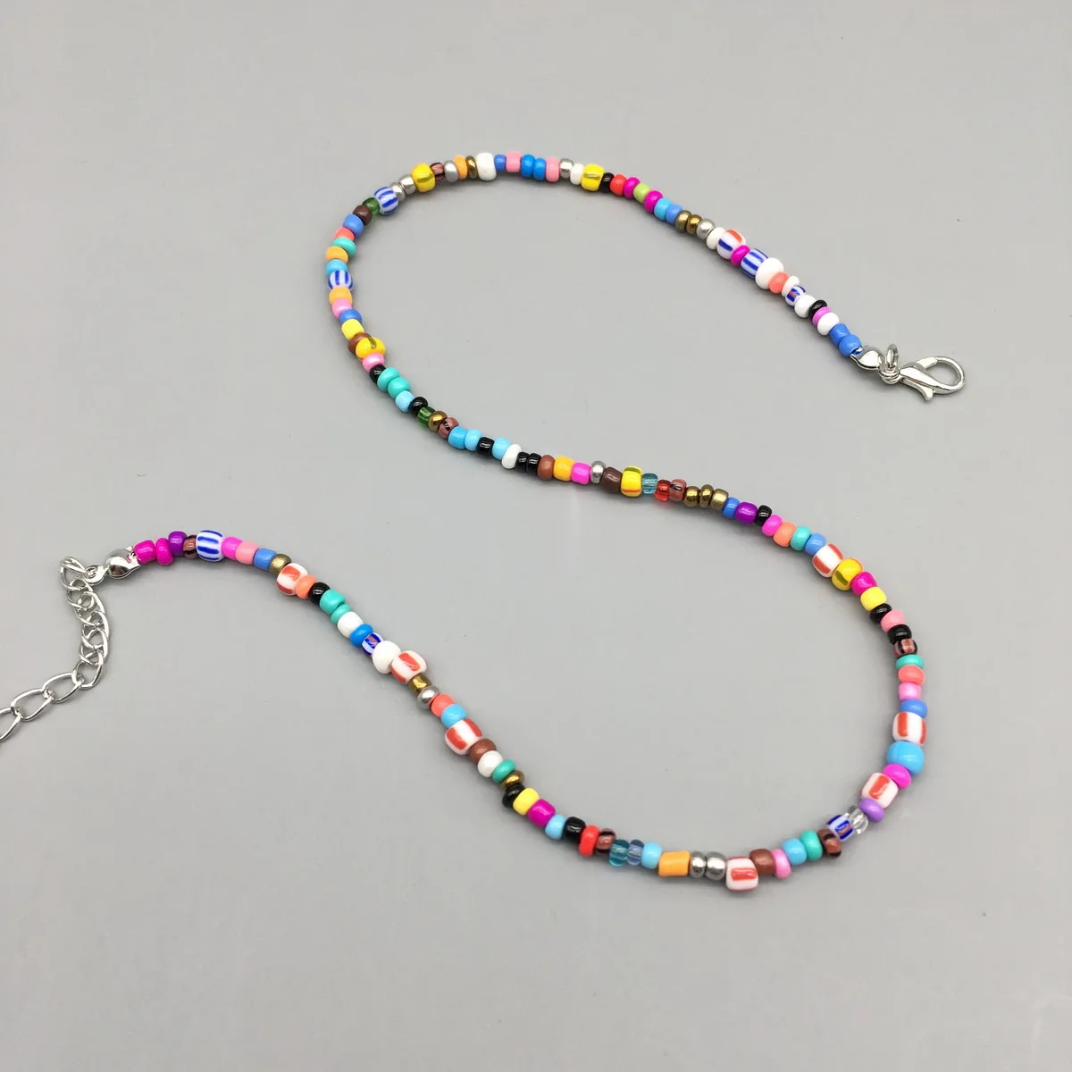 Multicolor Seed beads Choker Necklace For Women Girls Bohemia Trendy Multi Sizes Beads Short Necklace Women Jewelry For Beach