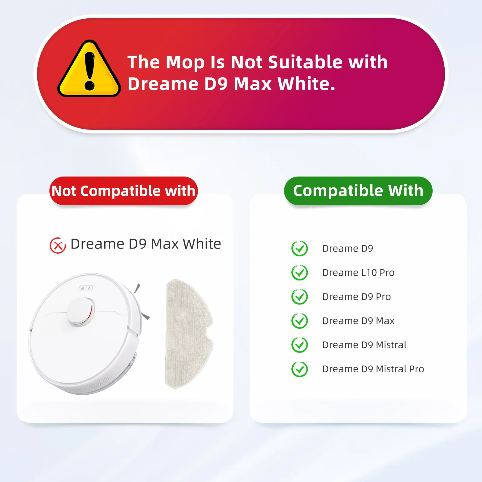 Fit For ( Dreame D9 Max, L10 Pro, D9 Pro, D9 Mistral Pro, Trouver Robot LDS Vacuum-Mop Finder ) Part Brush Mop Filter Water Tank