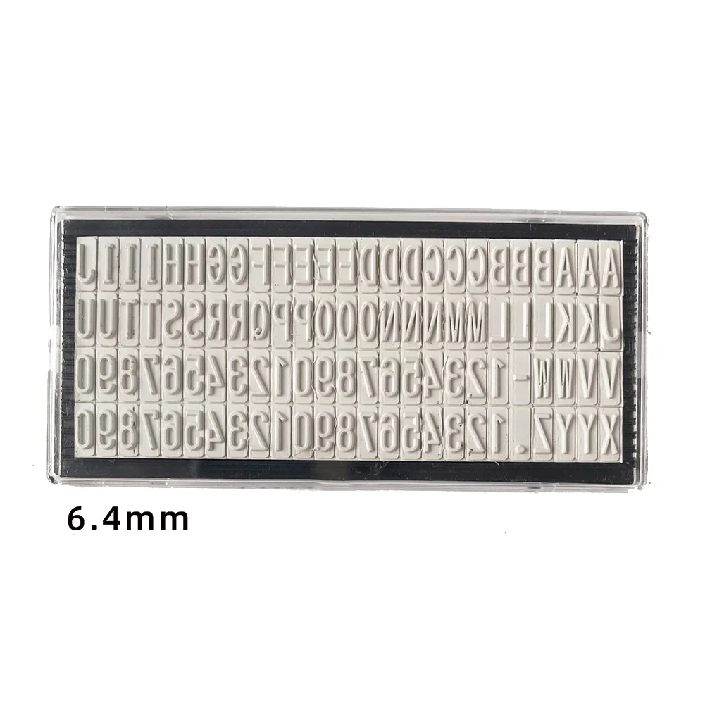 3mm/4mm/6.4mm DIY Personalised Stamp Digital Letters Plate Custom Name Address Rubber Stamp Craft Accessories Tools