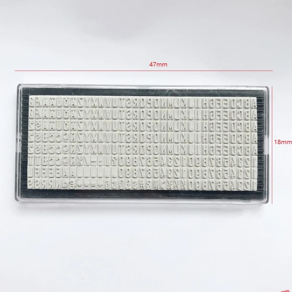 3mm/4mm/6.4mm DIY Personalised Stamp Digital Letters Plate Custom Name Address Rubber Stamp Craft Accessories Tools
