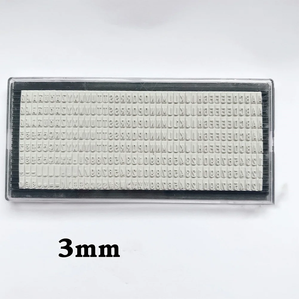 3mm/4mm/6.4mm DIY Personalised Stamp Digital Letters Plate Custom Name Address Rubber Stamp Craft Accessories Tools