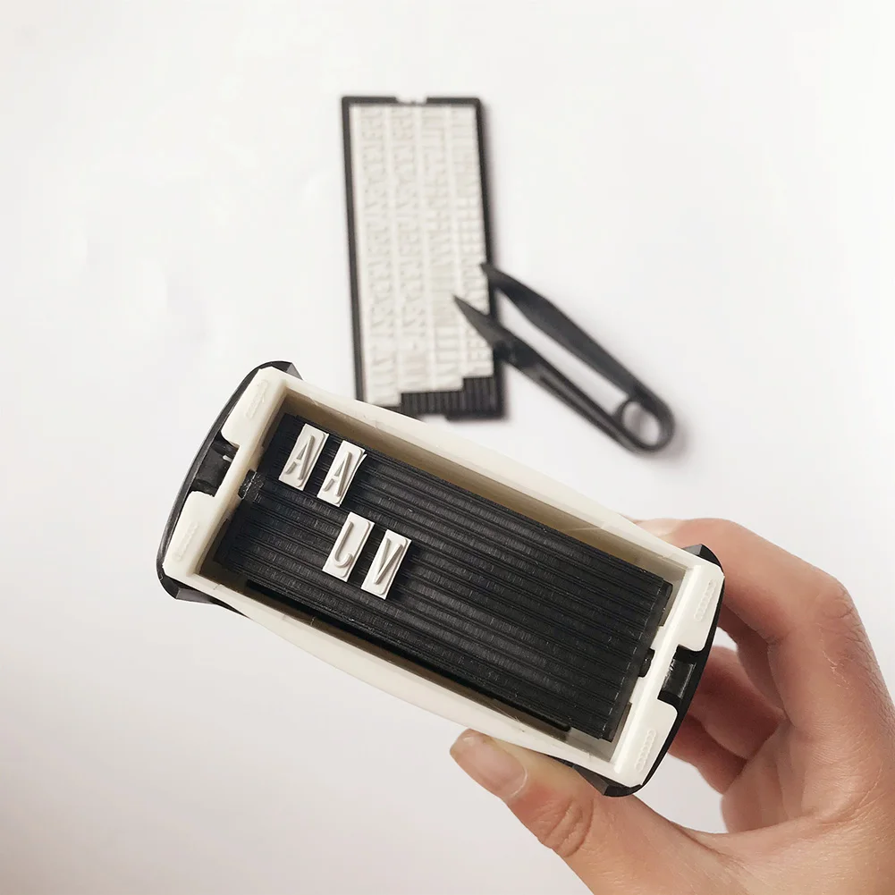 3mm/4mm/6.4mm DIY Personalised Stamp Digital Letters Plate Custom Name Address Rubber Stamp Craft Accessories Tools