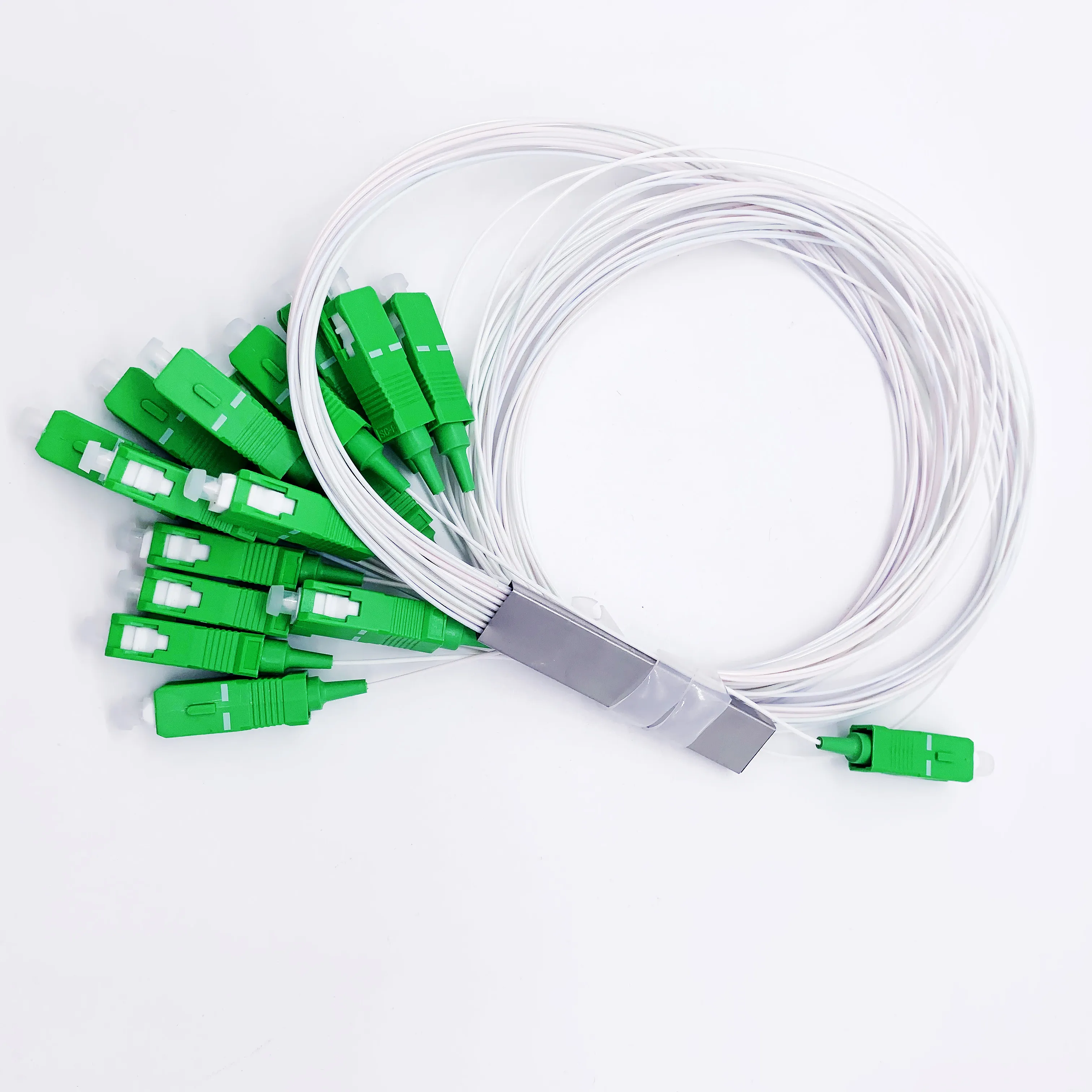 5pcs 10pcs Opitc Fiber Splitter 1x2 1×4 1×8 1×16 1×32 Optical Fiber Connector Tube Splitter SC APC Connector Splitter Connector