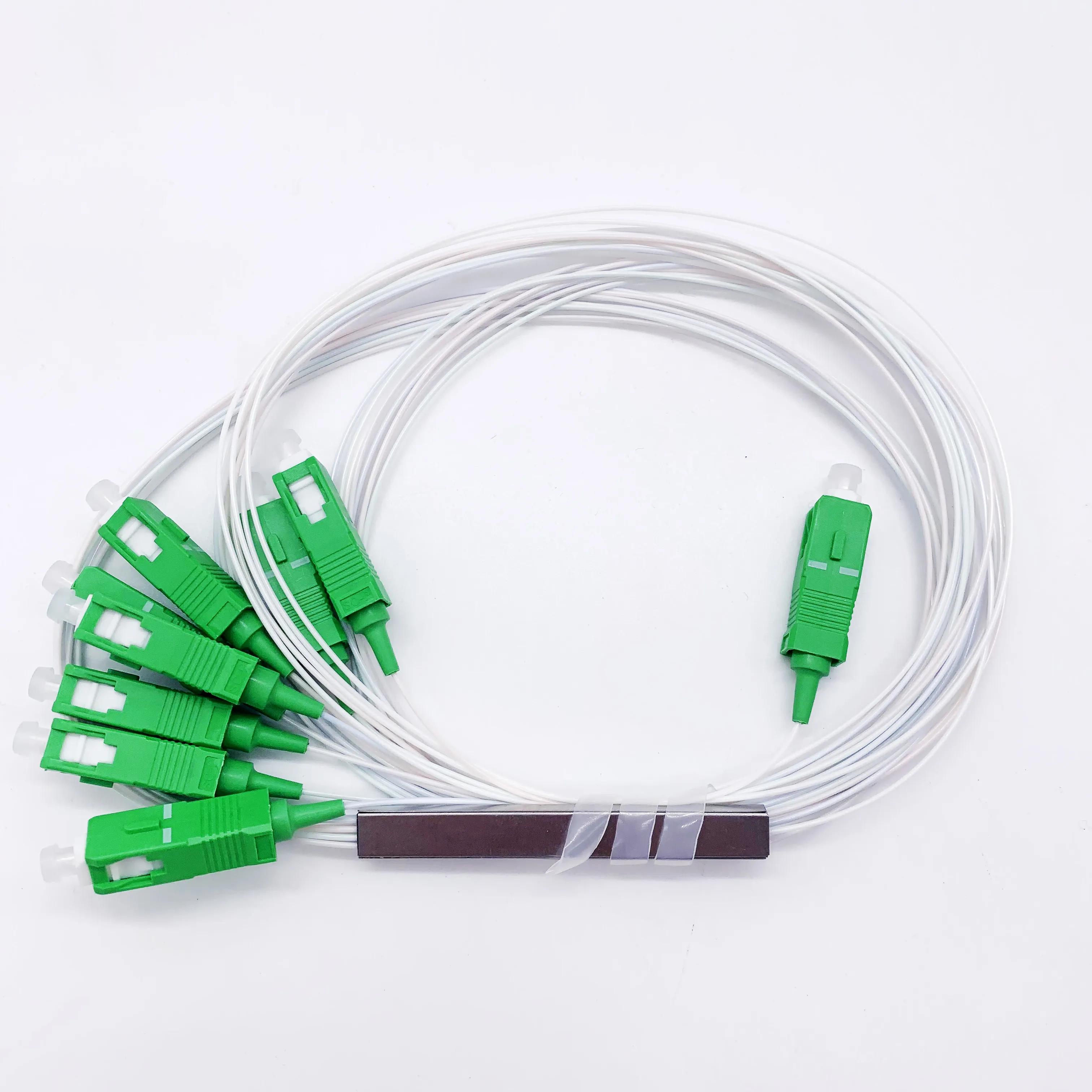 5pcs 10pcs Opitc Fiber Splitter 1x2 1×4 1×8 1×16 1×32 Optical Fiber Connector Tube Splitter SC APC Connector Splitter Connector