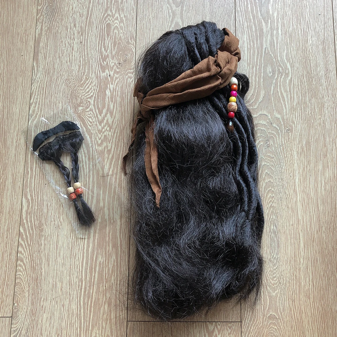 Halloween Costume for Unisex Adult Pu Pirate Captain Jack Sparrow Wigs Hat Carnival Party Props Accessories