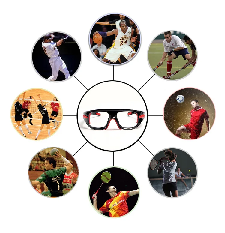 Myopia Basketball Sport Eyewear Football Eye Anti-Collision Glass Removable Training Goggles Cycling Glasses Customizable lenses