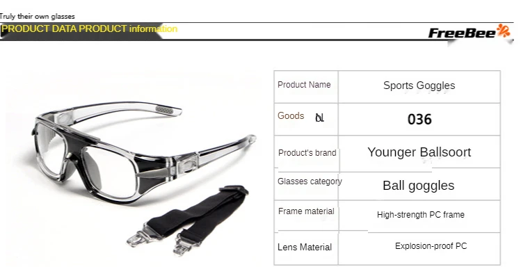 Myopia Basketball Sport Eyewear Football Eye Anti-Collision Glass Removable Training Goggles Cycling Glasses Customizable lenses