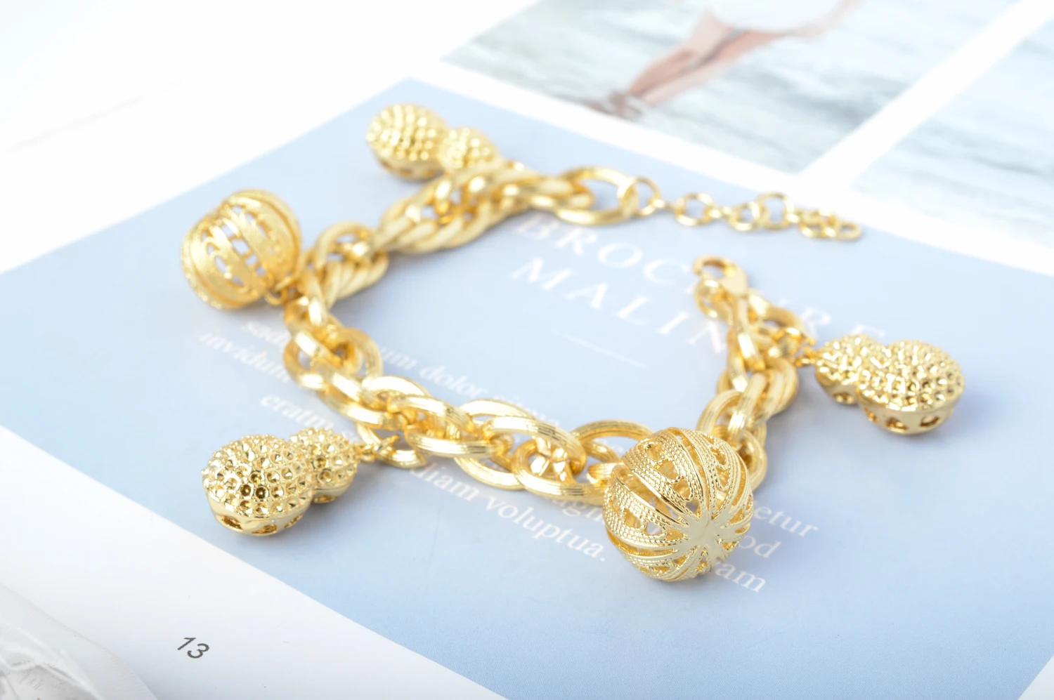 Sunny Jewelry Fashion Cute Charm Bracelets Pumpkin Gourd For Women Hand Chains Link Chain High Quality For Engagement Gift
