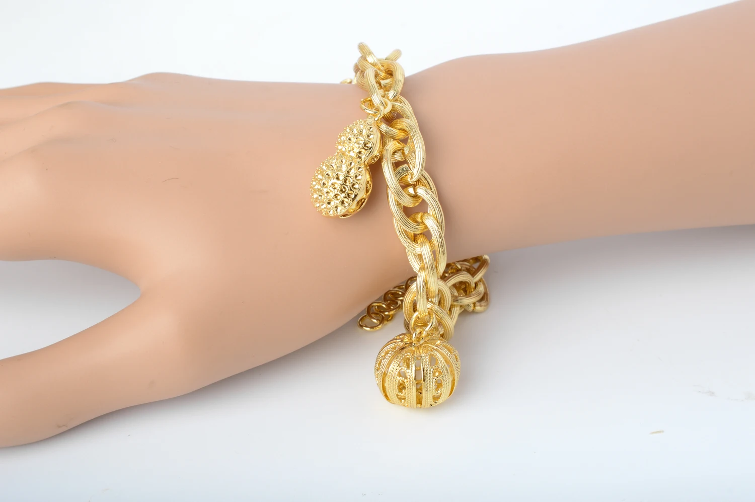 Sunny Jewelry Fashion Cute Charm Bracelets Pumpkin Gourd For Women Hand Chains Link Chain High Quality For Engagement Gift