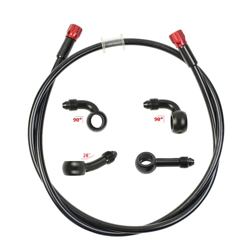 Motorcycle Brake Hose Dirt Bike Braided Steel Hydraulic Reinforce Brake Line Clutch Oil Tube Pipe Universal Scooter AN3 ATV Moto