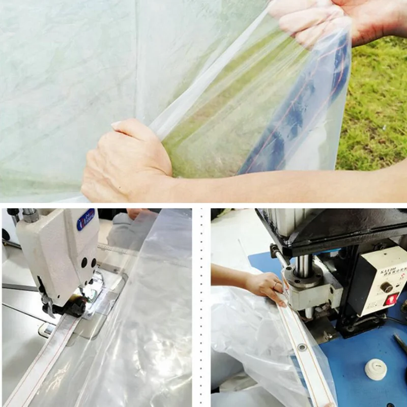 0.1mm Transparent  PE Film Rainproof Tarpaulin Balcony Plants Keep Warm Garden Furniture Pergola Rain Cover Canopy Awnings