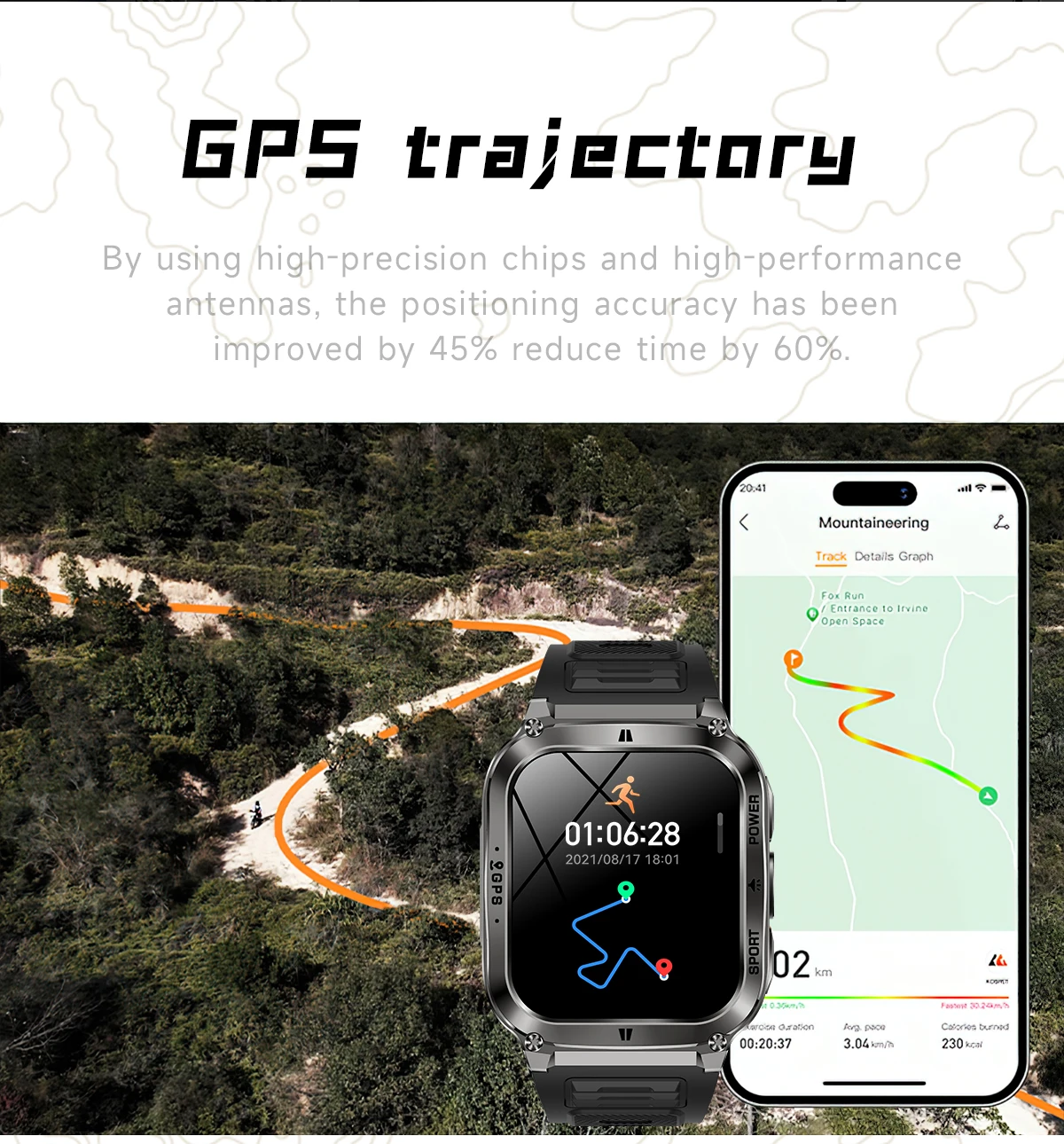 Smart Watch Men Women 1.83" AMOLED Screen 1000mAh Bluetooth Call Sports Fitness Bracelet IP68 Waterproof Smartwatch For Android