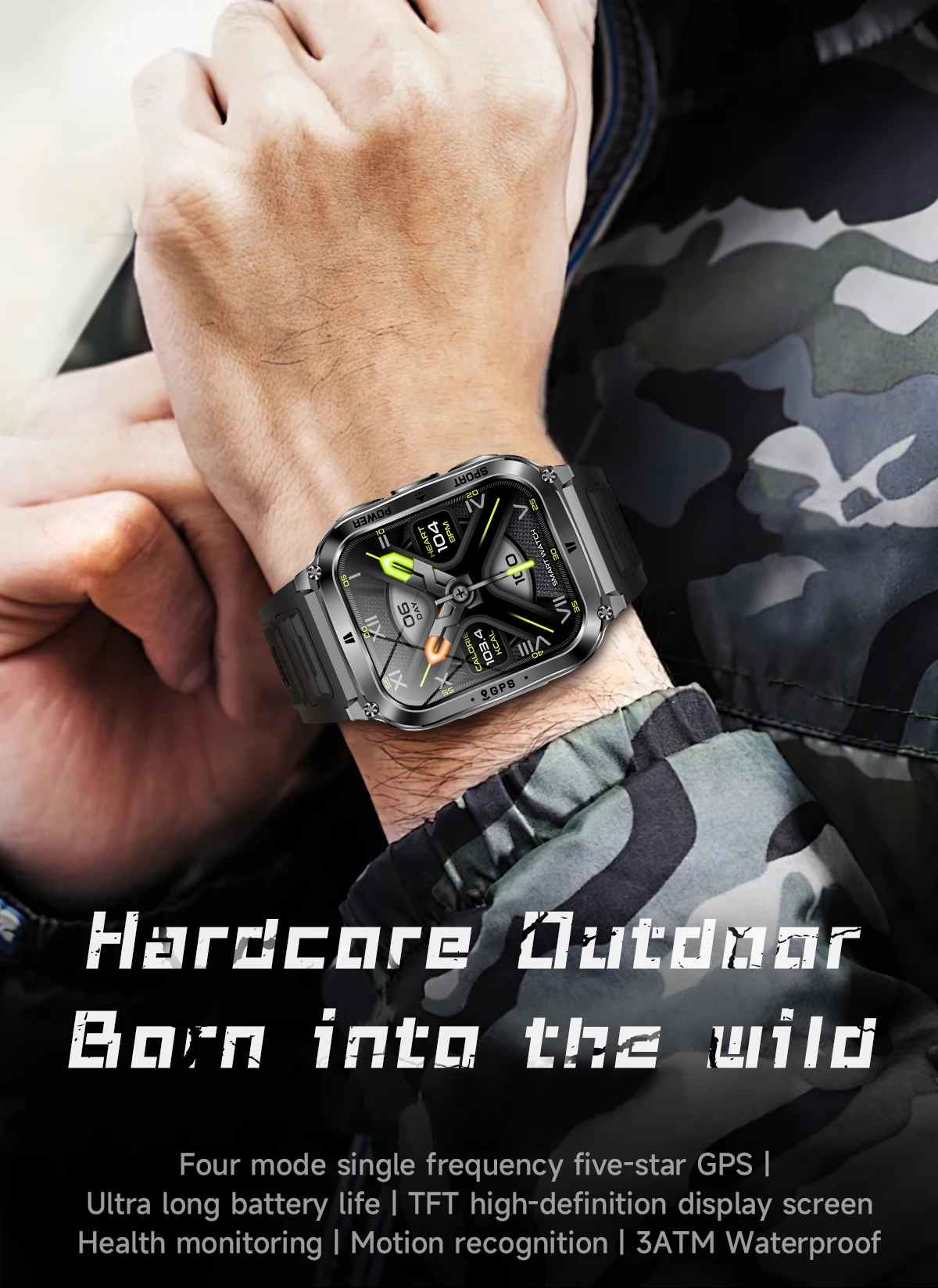 Smart Watch Men Women 1.83" AMOLED Screen 1000mAh Bluetooth Call Sports Fitness Bracelet IP68 Waterproof Smartwatch For Android