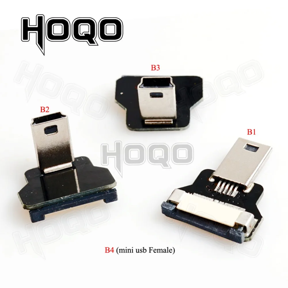 Hoqo Flexible Flat Cable For Raspberry Pi Type-C Mini/Micro USB Extension Ribbon FFC FPV Slim Flat Soft Flexible FPC Charge FPV