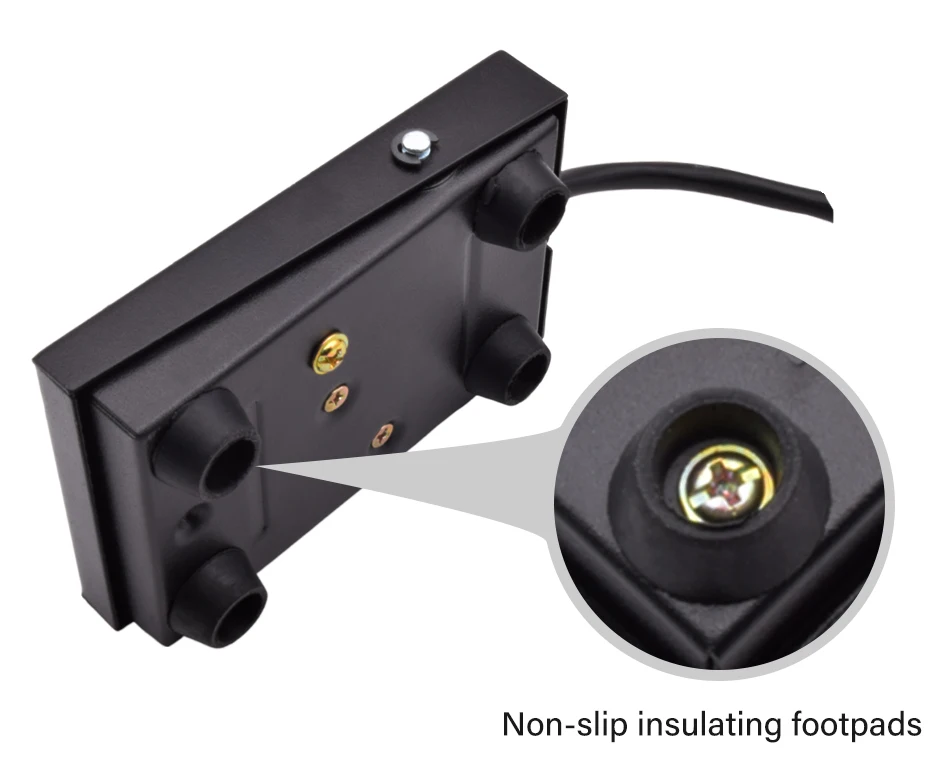 1pc TFS-1 Metal Non-slip Momentary Electric Power Foot Pedal Switch 220V AC 10A Waterproof SPDT Black On Off 1NO1NC Footswitch