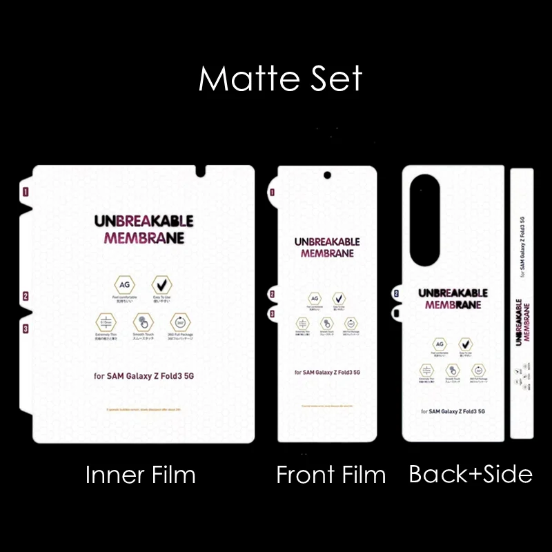 Matte Soft Hydrogel Film For Samsung Galaxy Z Fold 8 Ultra 7 SE 6 5 4 3 2 W26 W25 W24 Clear Screen Protector Anti Fingerprint