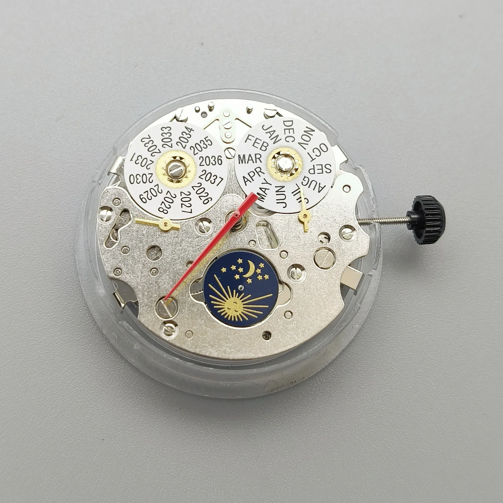 Seagull ST1655 Six-hands Year And Month Calendar Display Automatic Movement 21 Jewels White Date 3H Mechanical Watch Movement