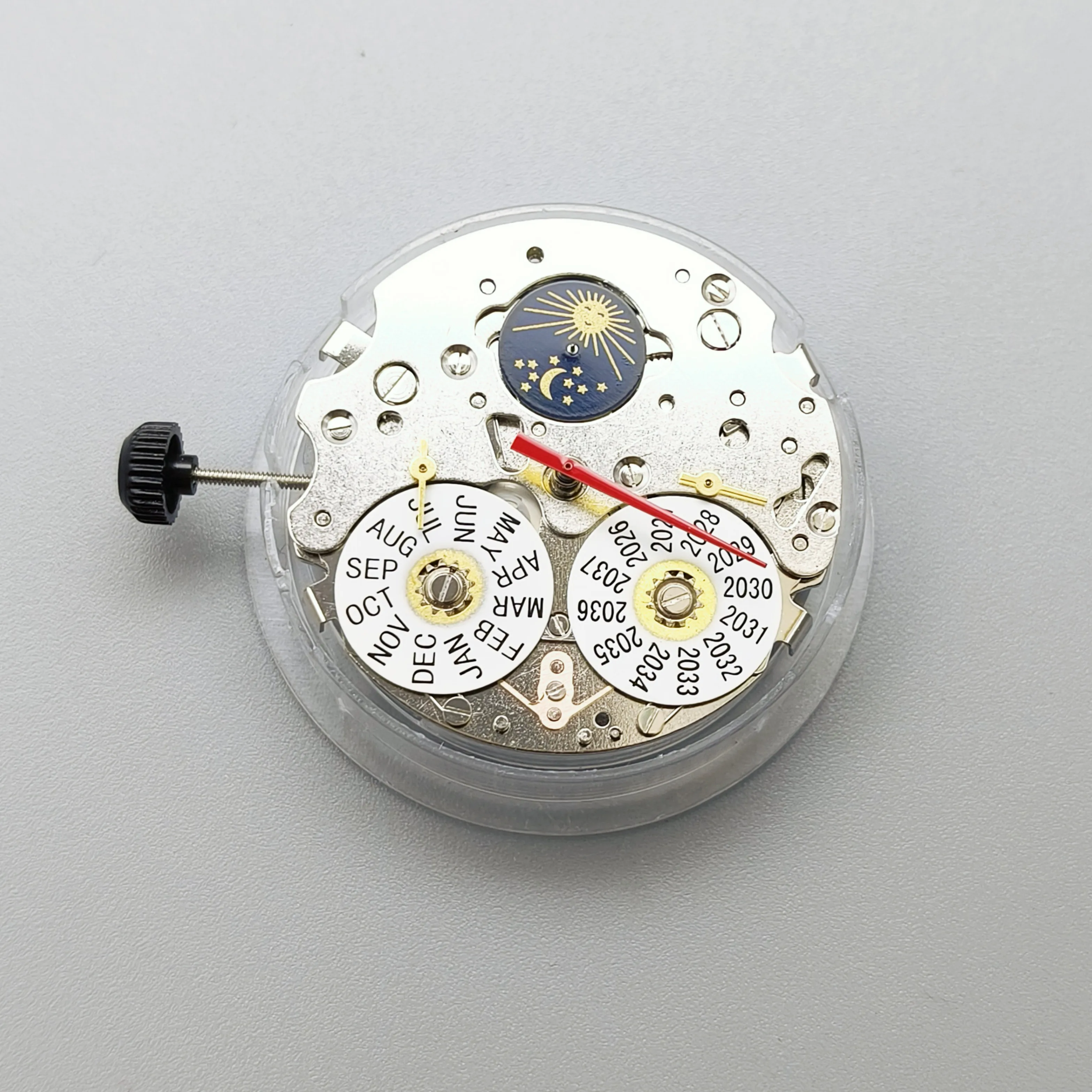Seagull ST1655 Six-hands Year And Month Calendar Display Automatic Movement 21 Jewels White Date 3H Mechanical Watch Movement