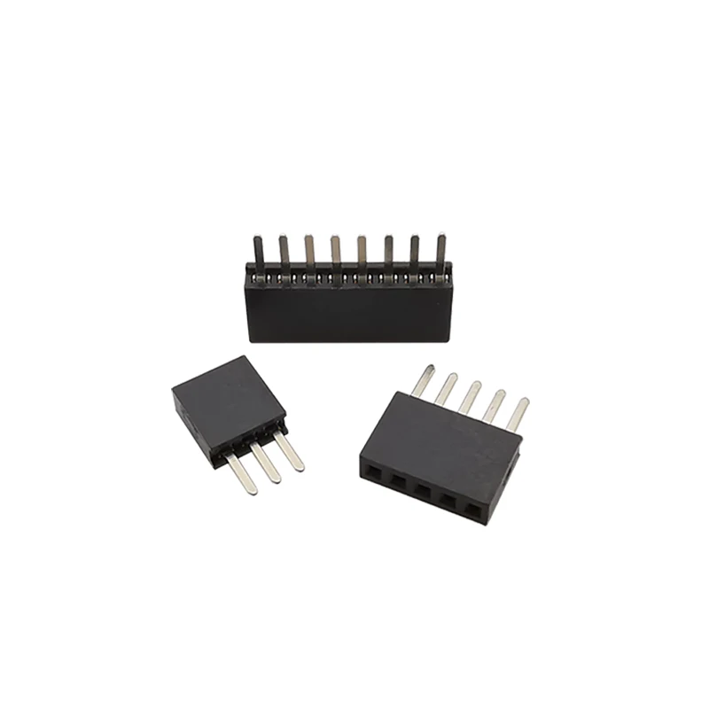 10Pcs 1.27 mm Single Row Male Female Plug Socket Breakaway PCB Board Pin Header Connector 1.27 Strip Pinheader 2P-50 Pin